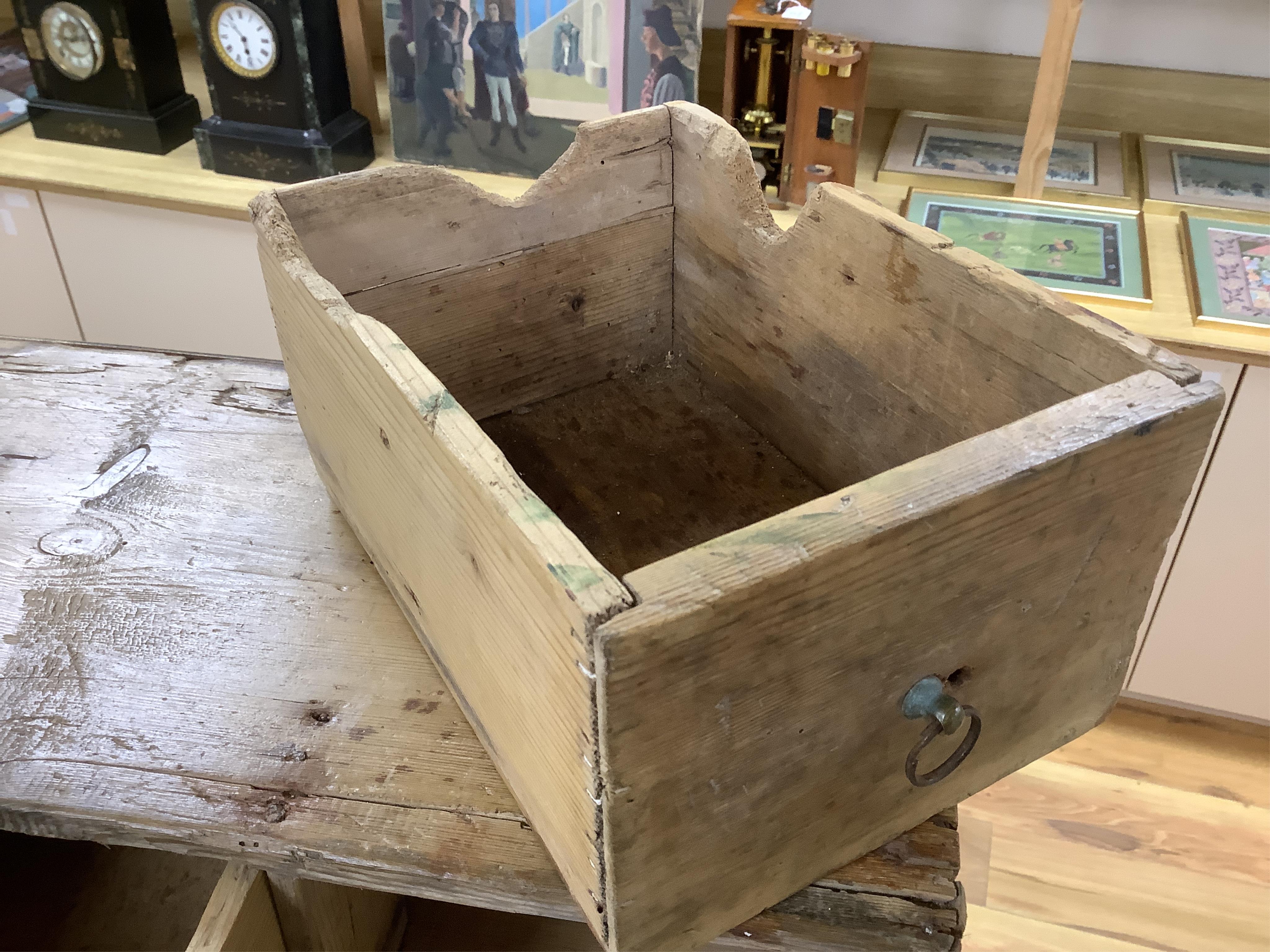 A Victorian stripped pine spice cabinet of twenty six drawers, 68cm wide x 63cm high x 22cm deep. Condition - fair to good